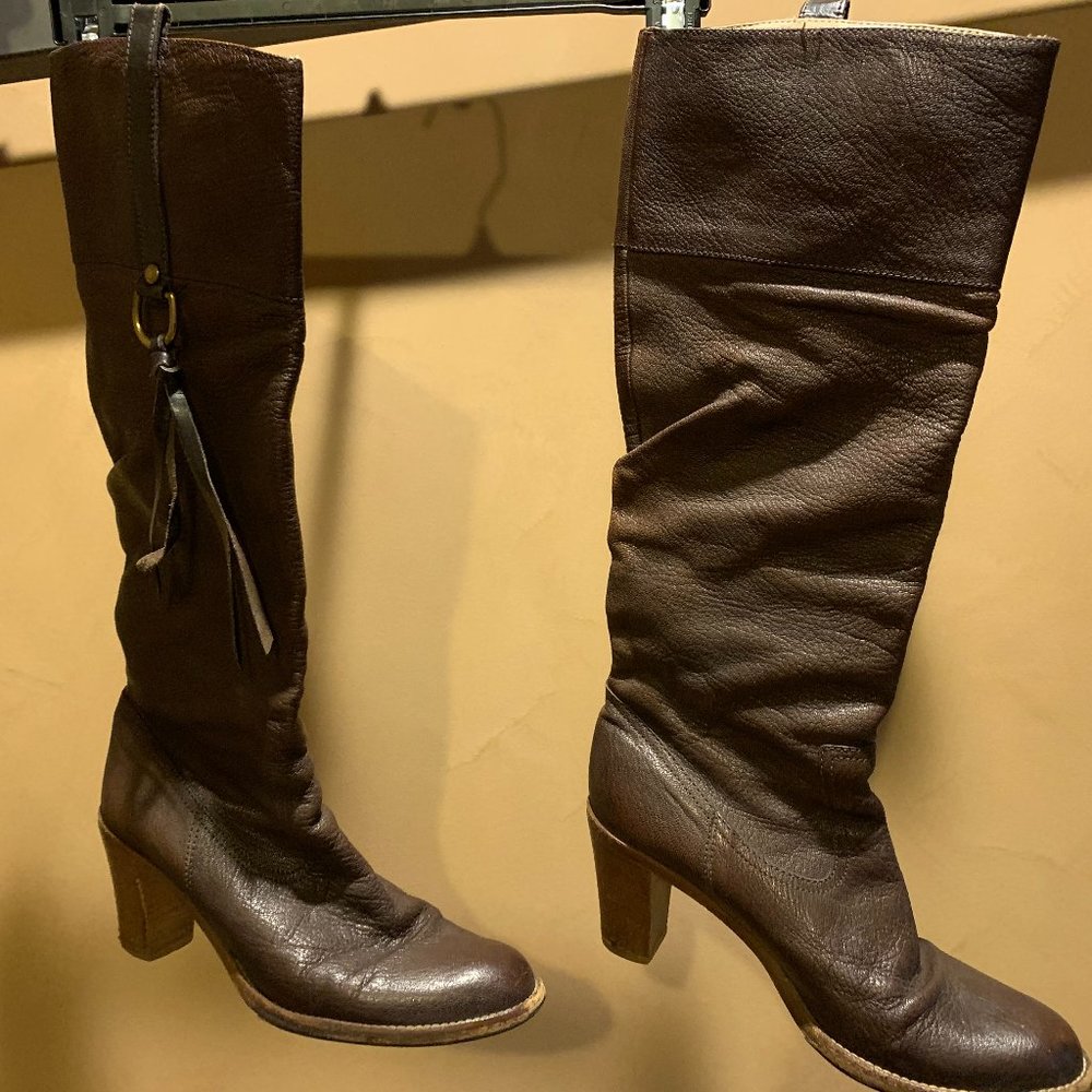 Dark brown boots